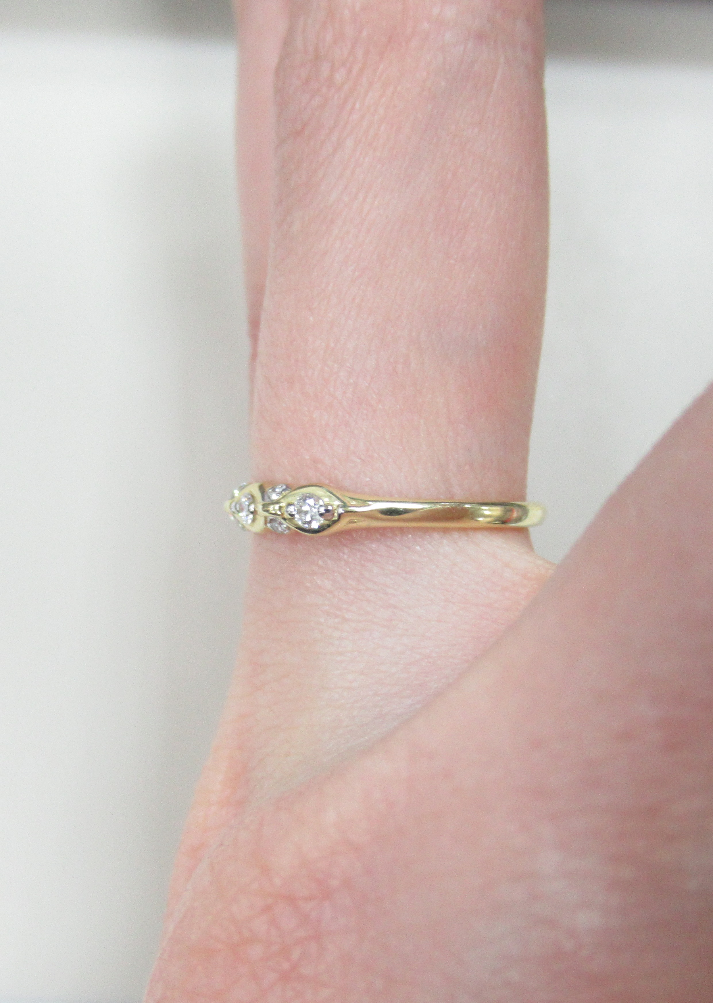 Кольцо из желтого золота с бриллиантами